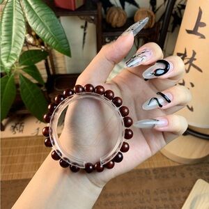 Elegant Brown Beaded Bracelet